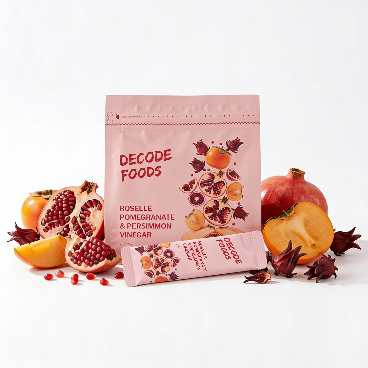Roselle Pomegranate Persimmon Vinegar